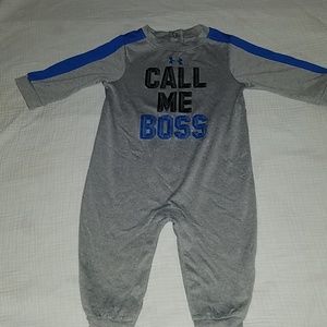 Under armour boys 3-6 months romper long sleeves